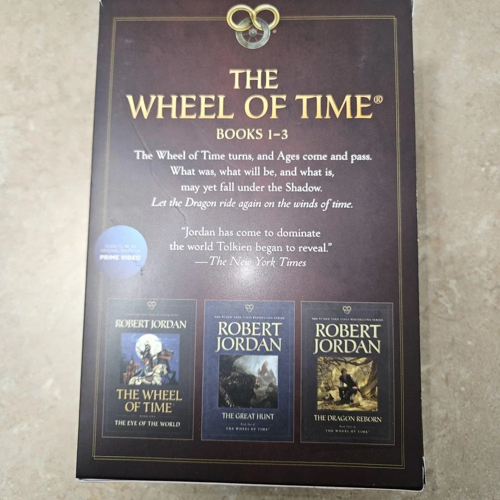 Robert‎ Jordan Wheel of Time Books 1-3 Box Set Fantasy Paperback Tor Slipcase